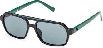 Guess Green Navigator Unisex Sunglasses GU9237 05N 49