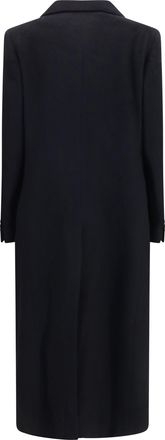 Our Legacy Womens Manta Coat Mohair And Wool Blend Black Hairy