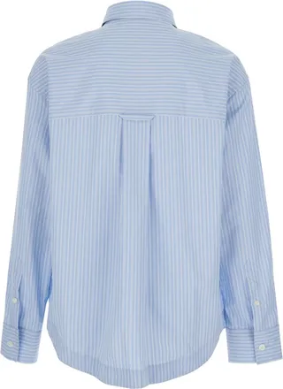 Ami Mens Cotton Shirt Light Blue