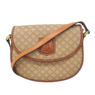Celine Pre-owned Cross Body Bags, female, Brown, Size: ONE SIZE Pre-owned Plastic Crossbody Bag