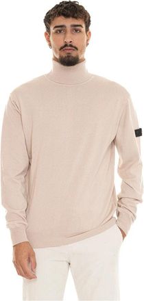 Peuterey Gorran 07 Turtleneck pullover - Heren - Coltruien - Beige - XL - Katoen - Truien & Vesten