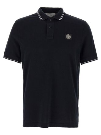 Stone Island Logo Patch Polo Shirt