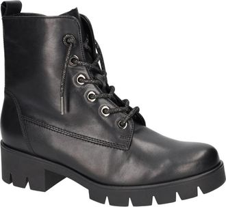 Gabor 71.711.37 Foulardcalf Veterboot - Dames - Veterlaarzen - Zwart - 40 EU - Leer - Schoenen