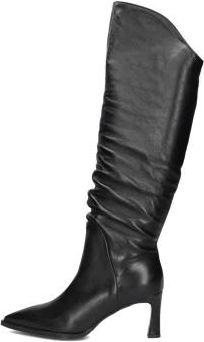 Lina Locchi Schoenen, Dames, Zwart, 37 EU, Wol, Stijlvolle hoge laarzen voor vrouwen