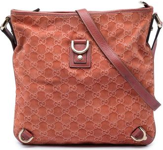 Gucci Pre-owned Gucci GG Suede Abbey D Ring Crossbody Unisex IPT2MPCYHCGU2YPJ