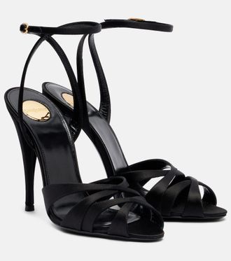 Saint Laurent Sandalias de sat&eacute;n