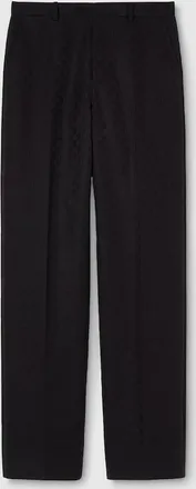 Gucci GG Cotton Canvas Pants, Size 44, Black, Ready-to-wear