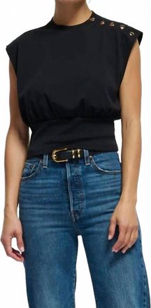 Nation Ltd Marni Crewneck Top In Black