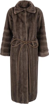 VALENTINI 1972 Shearling Jas - Dames - Jassen - Bruin - S - Jassen