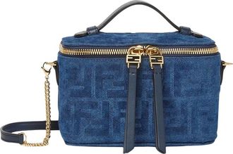 Fendi Mini Bags, female, Blue, Size: ONE SIZE Vanity Mini Bag