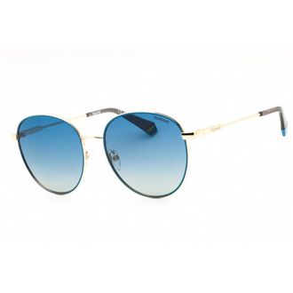 Polaroid Polarized Blue Shaded Round Unisex Sunglasses PLD 6215/S/X 0LKS/Z7 56