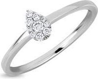 Bony Levy Mika Diamond Stacking Ring in 18K Whtie Gold at Nordstrom Rack, Size 6.5