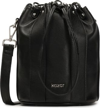Kazar Zwarte leren tas handtas - Dames - Schoudertassen - Zwart - ONE Size - Leer - Tassen