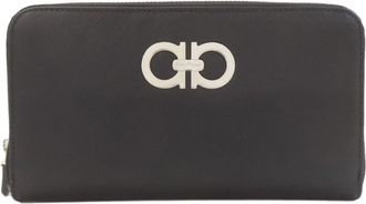 Ferragamo Leather Long Wallet (Bi-Fold) (Pre-Owned)