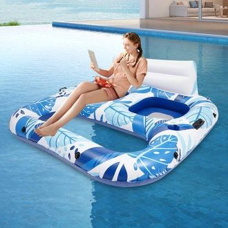 No Brand Lettino/galleggiante Gonfiabile Doppio Per Piscina, 16515255 Cm, Galleggiante Gonfiabile A Due Posti Per Piscina B