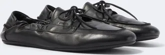 Prada Shuffle leather loafers