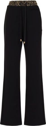 Roberto Cavalli Broek - Dames - Wijde Broeken - Groen - L - Broeken