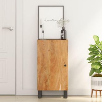 vidaXL Aparador Con Puerta Madera Maciza De Acacia 40x31x75 Cm Vidaxl