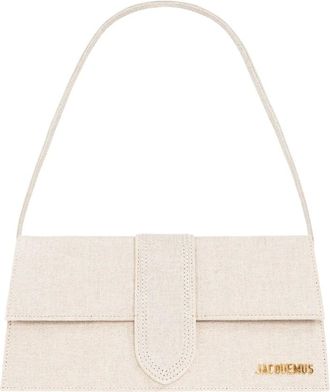 Jacquemus Shoulder Bags, female, Beige, Size: ONE SIZE Le Bambino Long shoulder bag