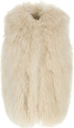 Yves Salomon Chaleco de Borrego - Jackets - Mujer - Beige - S
