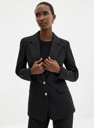 HUGO BOSS Womens Aniba golden buttons cinched Blazer Jacket