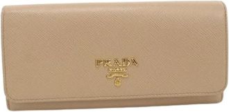 Prada Pre-owned Long Wallet 1Mh132 - - Pre-owned - Donna - Beige - ONE SIZE