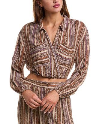 Sadie & Sage Bohemia Surplice Crop Top