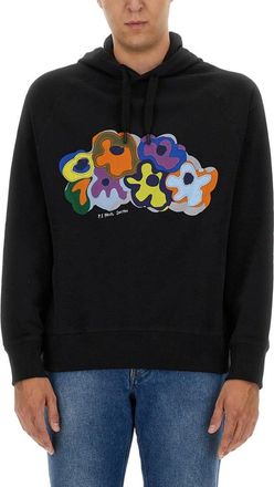 Paul Smith Black Organic Cotton Sweatshirt With Logo
