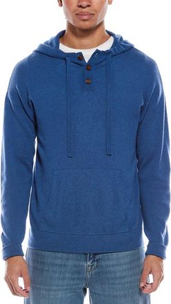 Brodie Button Up Wool & Cashmere-Blend Hoodie