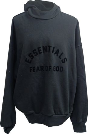 Fear of God Fear of God Essentials Hoodie in Black Cotton
