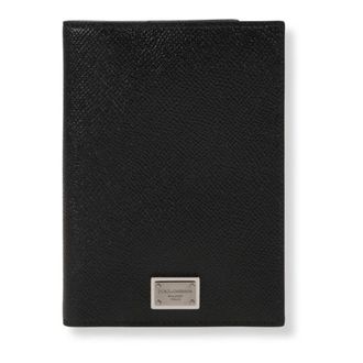 Dolce & Gabbana Dauphine Paspoorthouder - Heren - Portefeuilles - Zwart - ONE Size - Leer - Accessoires