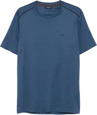 Paul & Shark Katoenen Gebreid T-Shirt - Heren - T-shirts - Blauw - L - Katoen - Tops