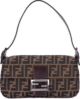 Fendi Small Fold Over Baguette Small schoudertas