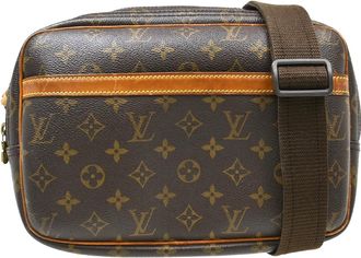 Louis Vuitton Reporter Monogram Canvas Brown Canvas Handbag (Pre-Owned)