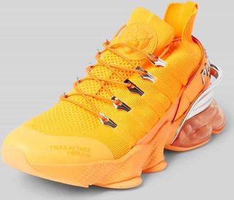 Plein Sport Sneaker mit Label-Applikation Modell TIGER ATTACK in Neon Orange, Gr&ouml;&szlig;e 41