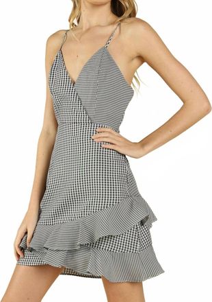 Honey Punch Sweet & Sassy Ruffle Dress In Black