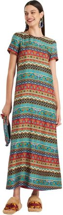 La DoubleJ Giza Swing Jurk - Dames - Maxi kleedjes - Veelkleurig - L - Kleedjes