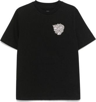 Jil Sander T-shirt con applicazione - Nero