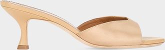 Staud Brigitte 55MM Satin Mules