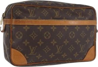 Louis Vuitton Pre-owned Vintage Clutch - Dames - Vintage Clutch - Bruin - ONE Size - Leer - Vintage