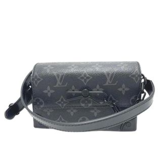 Louis Vuitton Pre-owned Cross Body Bags, male, Black, Size: ONE SIZE Pre-owned Monogram Eclipse Shoulder Bag