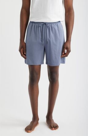 Nordstrom Cotton Blend Pajama Shorts in Grey Folkstone at Nordstrom, Size X-Small