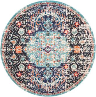 Safavieh Alfombra negro/verde azulado 122 x 122 cm