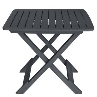Berkfield Home 3 Piece Folding Bistro Set Plastic Anthracite in Dark Grey