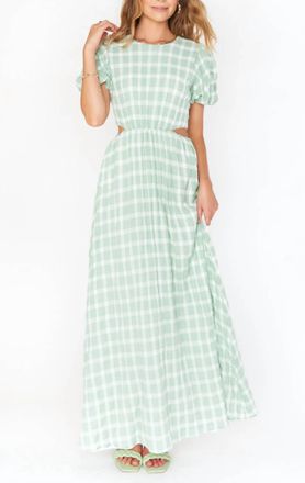 Show me your Mumu Eloise Maxi Dress In Green Plaid