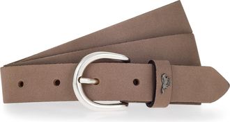 Mustang Lederg&uuml;rtel MUSTANG, Damen, Gr. 100, schwarz taupe, Rindsleder, G&uuml;rtel Lederg&uuml;rtel, Pull-Up-Leder mit Vintagecharakter, in schmaler Form, 2,5 cm