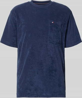 Tommy Hilfiger Relaxed Fit T-Shirt aus Baumwoll-Mix Modell TOWELLING T-SHIRT in Marine, Gr&ouml;&szlig;e XXL