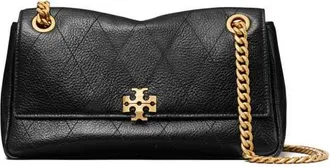 Tory Burch Small Charlie Leather Shoulder Bag in Black at Nordstrom