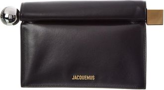 Jacquemus The Rond Carre Leather Clutch