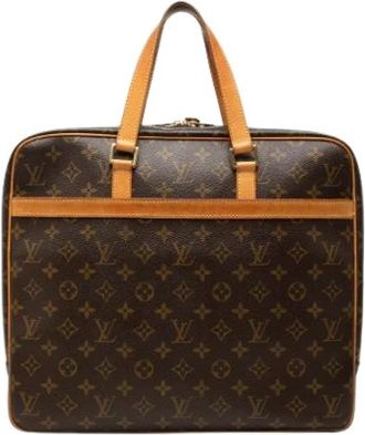 Louis Vuitton Pre-owned Porte-Documents Pegase - Dames - Vintage Tassen - Bruin - ONE Size - Leer - Vintage